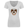 Thumbnail image for  Next Level Womens White Ideal V Tee