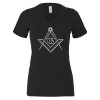 Thumbnail image for  Bella + Canvas Womens Black V Neck Cotton T Shirt
