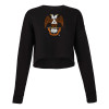 Thumbnail image for  Bella + Canvas Womens Black Cropped Fleece Crew