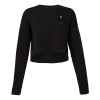 Thumbnail image for  Bella + Canvas Womens Black Cropped Fleece Crew
