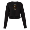 Thumbnail image for  Bella + Canvas Womens Black Cropped Fleece Crew
