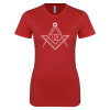 Thumbnail image for  Next Level Womens Red Boyfriend Tee