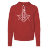 Thumbnail image for  Bella + Canvas Red Fleece Hood
