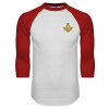 Thumbnail image for  White/Red Raglan Baseball T Shirt