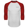 Thumbnail image for  White/Red Raglan Baseball T Shirt