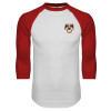 Thumbnail image for  White/Red Raglan Baseball T Shirt