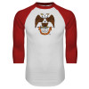 Thumbnail image for  White/Red Raglan Baseball T Shirt