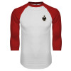 Thumbnail image for  White/Red Raglan Baseball T Shirt