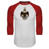 Thumbnail image for  White/Red Raglan Baseball T Shirt