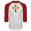 Thumbnail image for  White/Red Raglan Baseball T Shirt