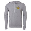Thumbnail image for  Bella + Canvas Heather Grey Fleece Hood