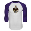 Thumbnail image for  White/Purple Raglan Baseball T Shirt