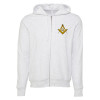 Thumbnail image for  Bella + Canvas Ash Grey Full Zip Hood