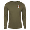 Thumbnail image for  Next Level Military Green Cotton Long Sleeve Tee