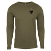 Thumbnail image for  Next Level Military Green Cotton Long Sleeve Tee