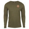 Thumbnail image for  Next Level Military Green Cotton Long Sleeve Tee