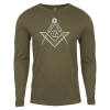 Thumbnail image for  Next Level Military Green Cotton Long Sleeve Tee