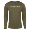 Thumbnail image for  Next Level Military Green Cotton Long Sleeve Tee