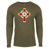 Thumbnail image for  Next Level Military Green Cotton Long Sleeve Tee