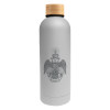 Thumbnail image for  Blair White Stainless Steel Bottle w/ Bamboo Lid 17 oz