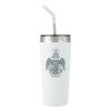 Thumbnail image for  Faye White Vacuum Tumbler w/ Stainless Steel Straw 20 oz