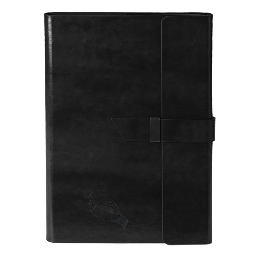  Fabrizio Black Portfolio w/Loop Closure - Osprey Head Engraved