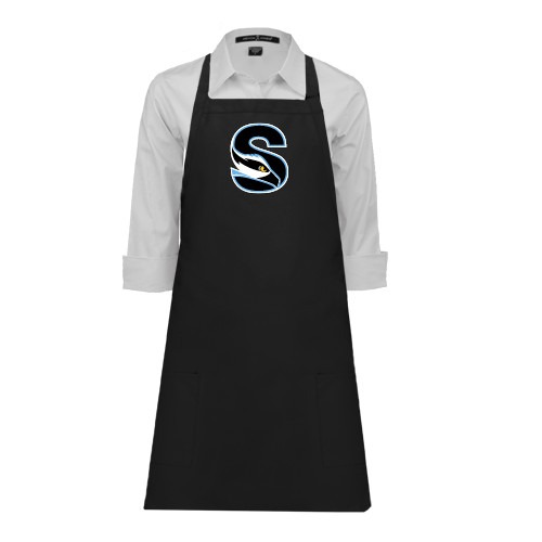  Full Length Black Apron - Secondary Logo