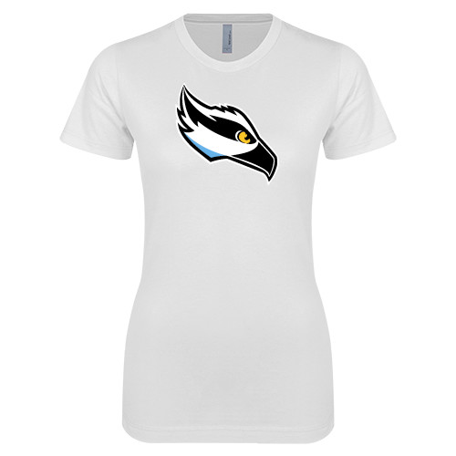  Next Level Womens White Boyfriend Tee - Osprey Head