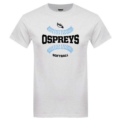  White T Shirt - Softball Design