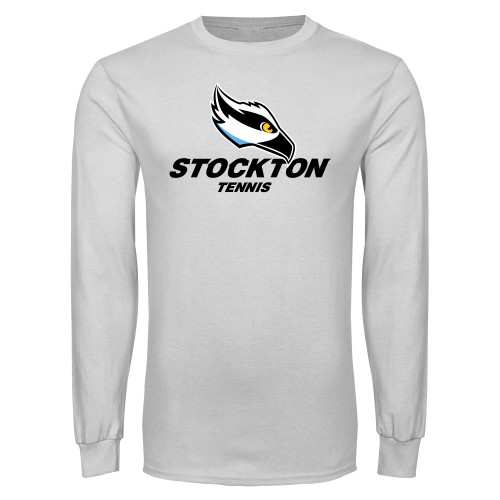  White Long Sleeve T Shirt - Tennis