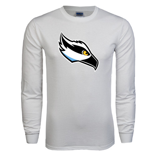  White Long Sleeve T Shirt - Osprey Head