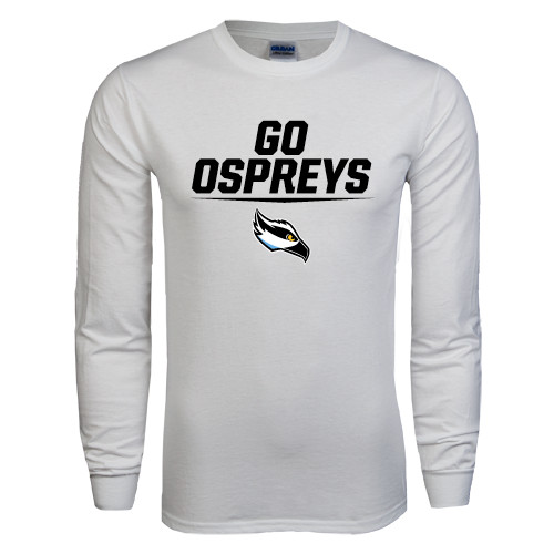  White Long Sleeve T Shirt - Go Ospreys