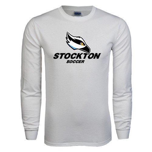  White Long Sleeve T Shirt - Soccer