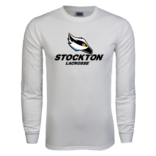  White Long Sleeve T Shirt - Lacrosse