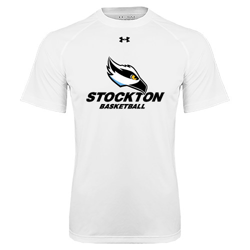 Under Armour White Tech Tee - Stockton Basketball