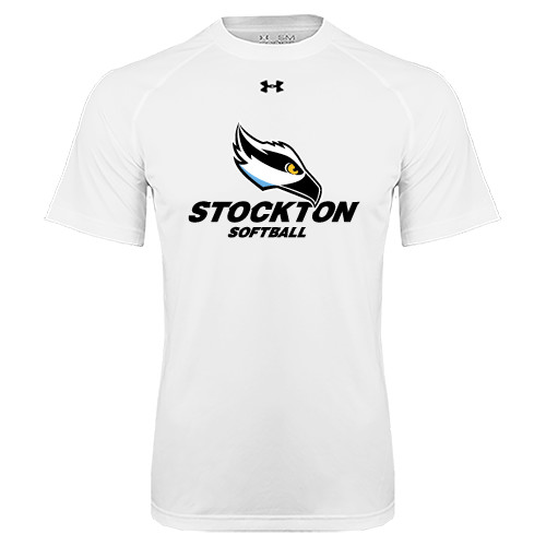  Under Armour White Tech Tee - Softball