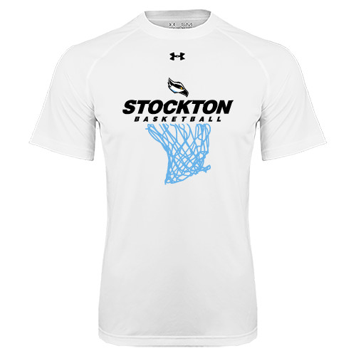  Under Armour White Tech Tee - Basketball Design