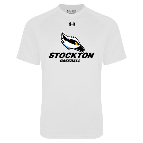  Under Armour White Tech Tee - Baseball