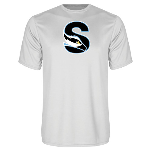  White Performance Tee - Secondary Logo