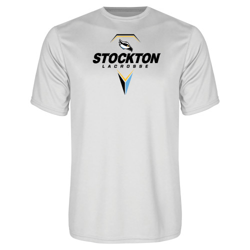 White Performance Tee - Lacrosse Design