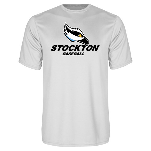  White Performance Tee - Baseball