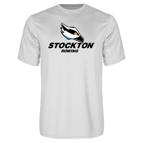  White Performance Tee - Rowing