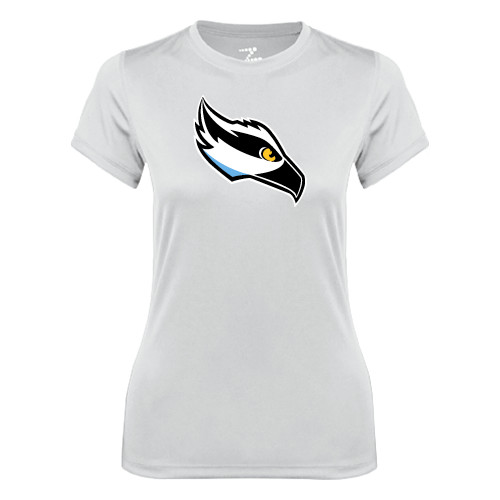  Womens White Performance Tee - Osprey Head