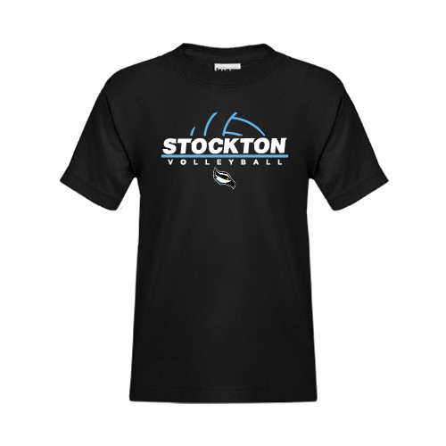  Youth Black T Shirt - Volleyball Design