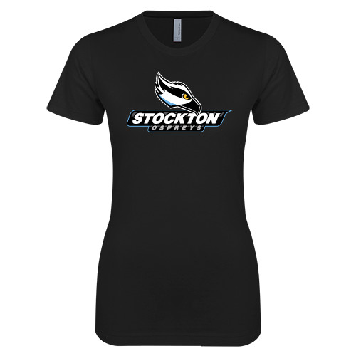  Next Level Womens Black Boyfriend Tee - Official Logo