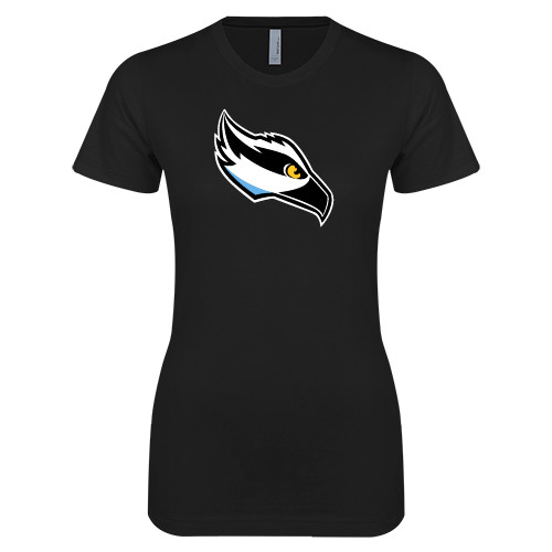  Next Level Womens Black Boyfriend Tee - Osprey Head