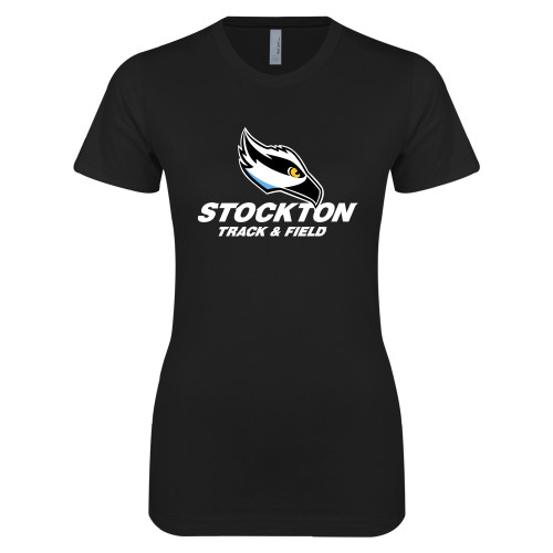  Next Level Womens Black Boyfriend Tee - Track & Field