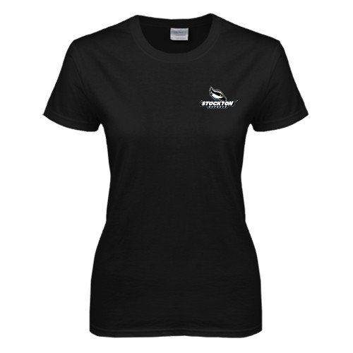  Womens Black Short Sleeve Tee - Official Logo