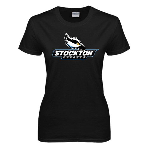  Womens Black Short Sleeve Tee - Official Logo