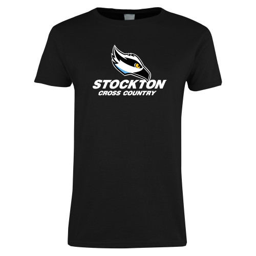  Womens Black Short Sleeve Tee - Cross Country